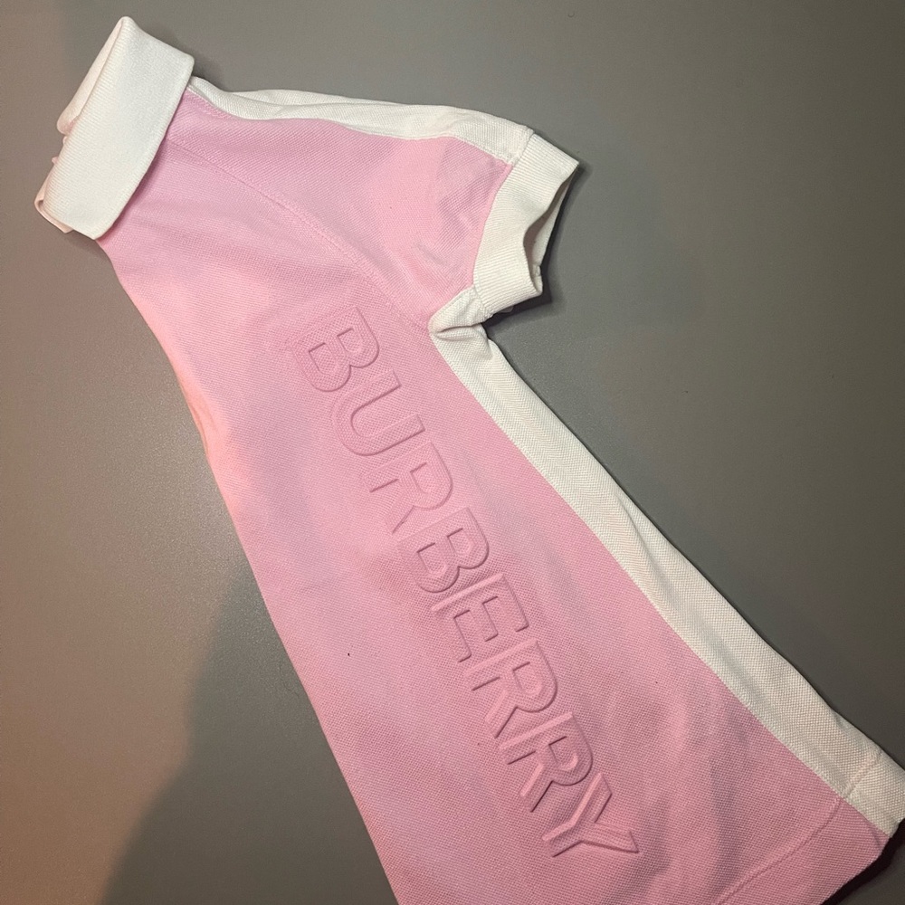 Pink and white summer dress